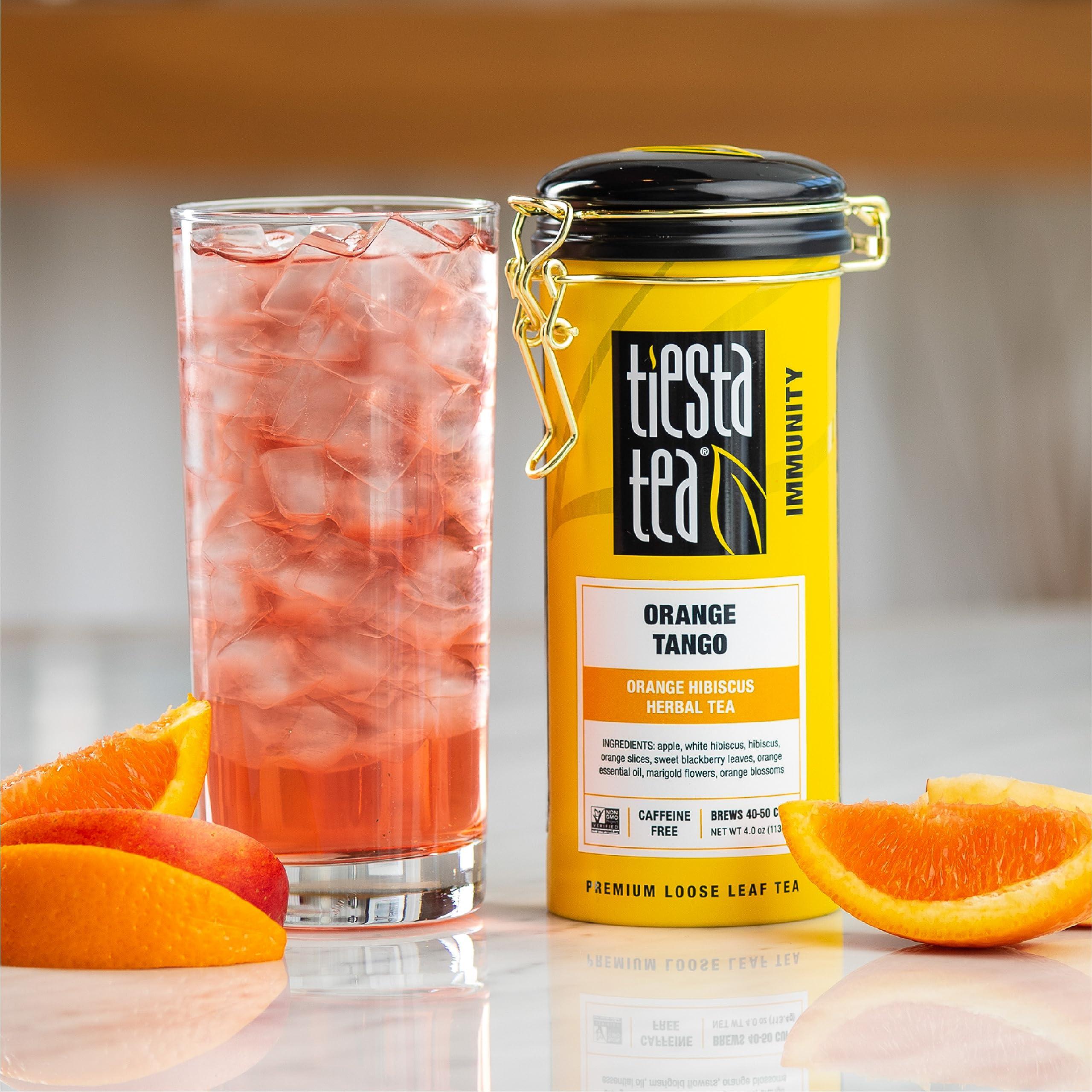Tiesta Tea Tiesta Tea - Orange Tango | Orange Hibiscus Herbal Tea | Premium Loose Leaf Tea Blend | Non-Caffeinated Fruit Tea | Make Hot or Iced & Up to 50 Cups | Made w/Natural Ingredients - 4oz Refillable Tin