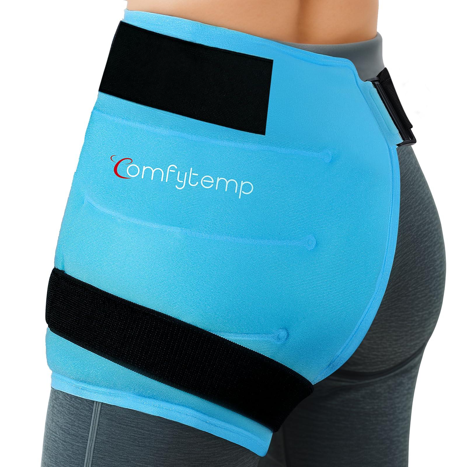 Comfytemp Comfytemp Large Hip Ice Pack Wrap for Sciatica, Hip Replacement, Fracture, Pain Relief, FSA HSA Eligible, Reusable Gel Ice Pack for Injuries, Cold Compression Physical Therapy Recovery Gifts(M/L)