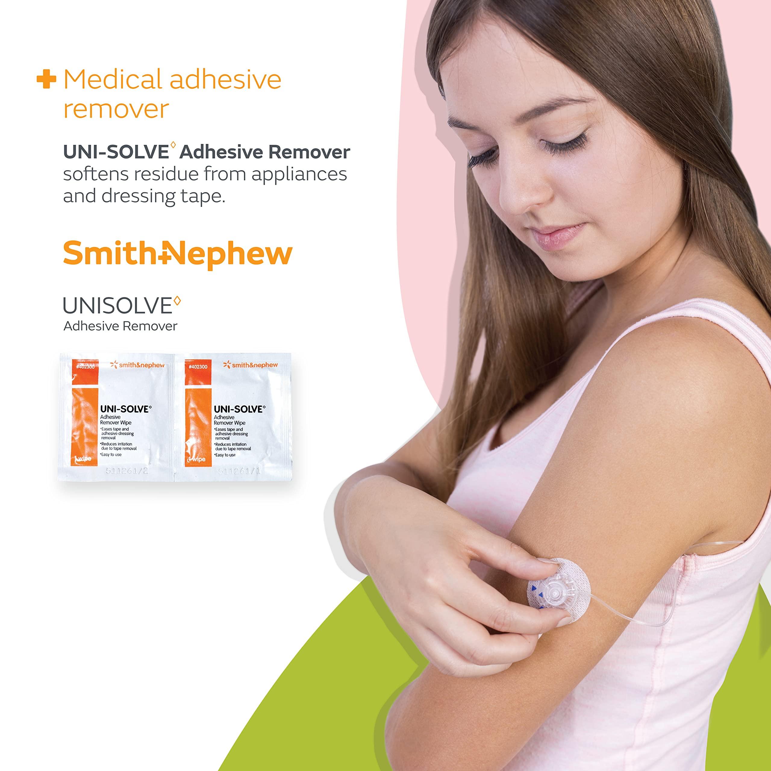 Smith & Nephew Uni Solve 402300 Adhesive Remover Wipe, Pack of 150