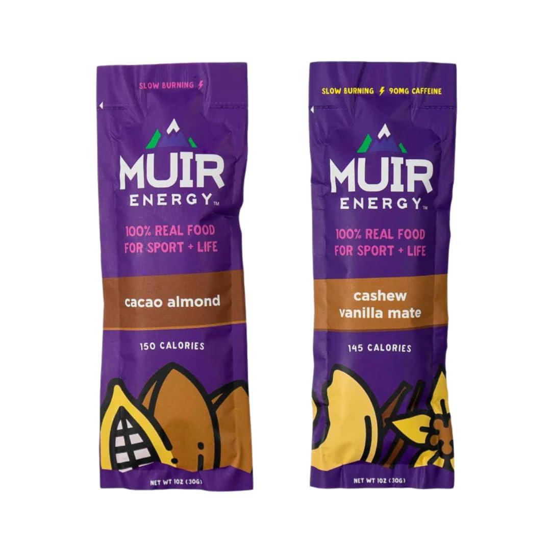Muir Energy MUIR Energy Real Food Energy Gel Variety Pack for Endurance Athletes (Slow Burning 24 Pack)