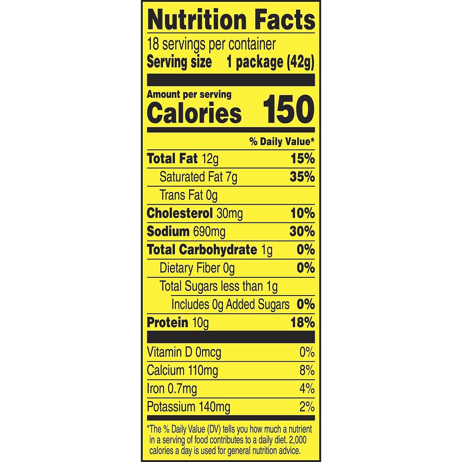 ConAgra Foods Slim Jim Beef and Cheese, 1.5 oz, 18 Count (209-00656)