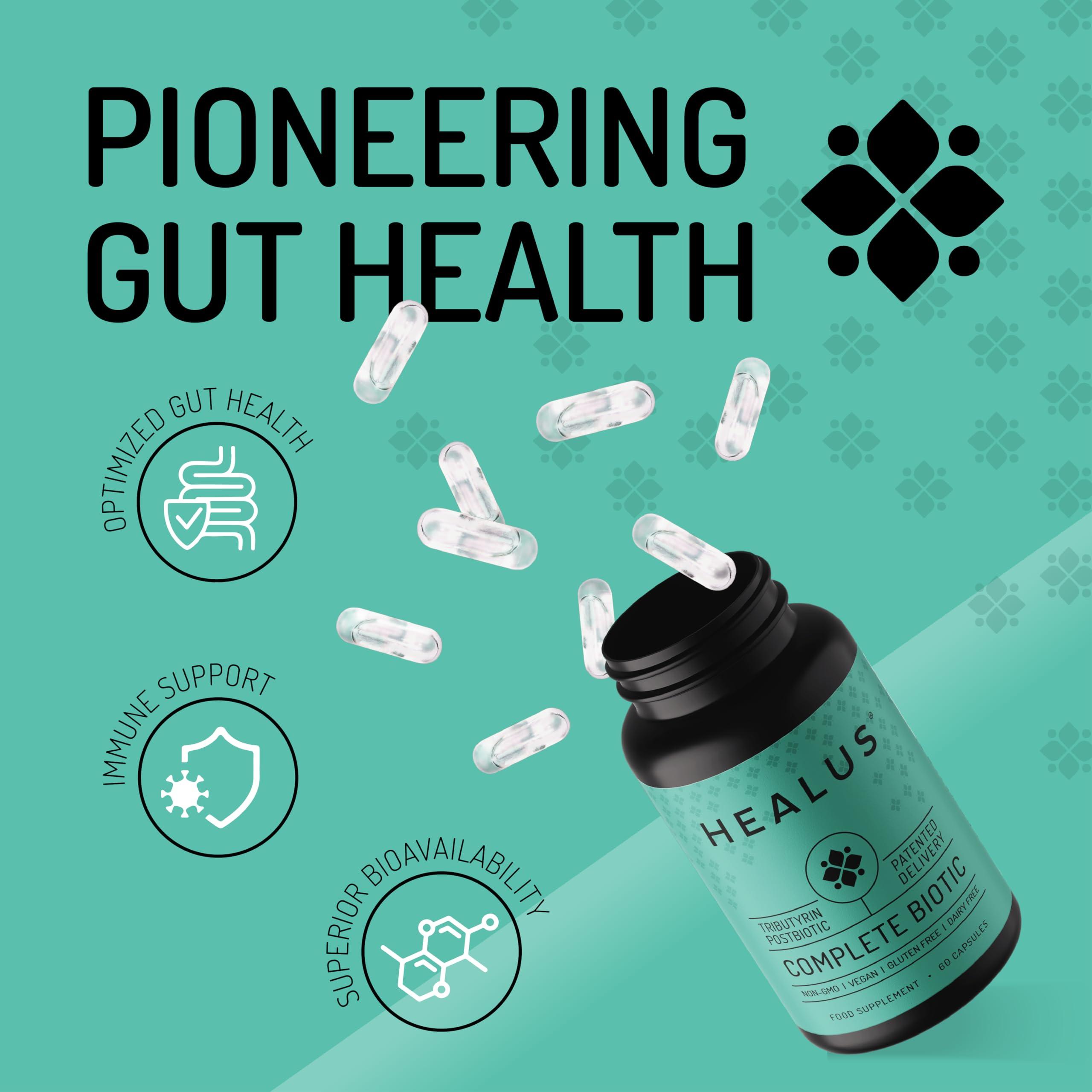 Healus Healus Complete Biotic - Postbiotic Tributyrin Supplement - Postbiotics for Gut Health - Butyrate Gut Health Supplement