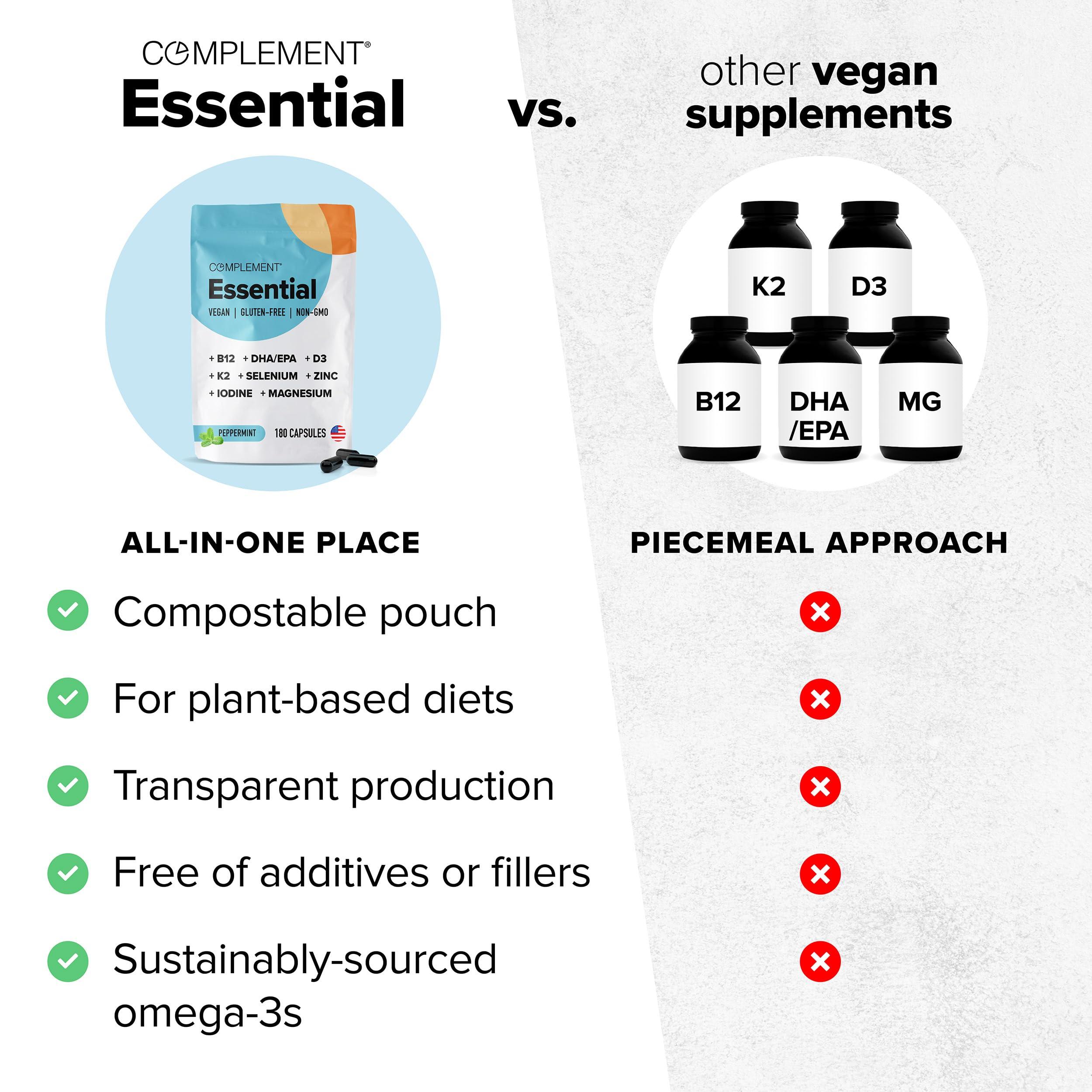 Complement Complement Essential Vegan Multivitamin + Triple B12 Spray Bundle