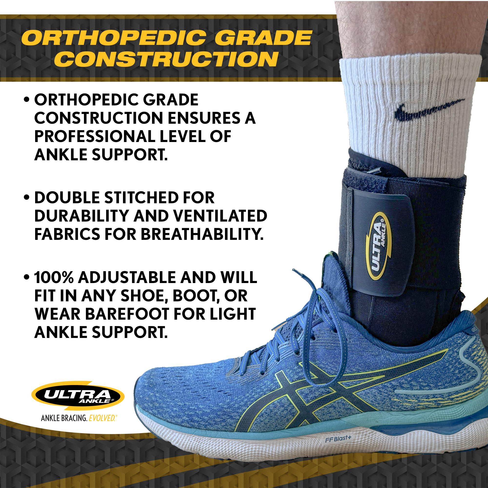 Ultra Ankle Ultra 360 Lace-Up Adjustable Ankle Brace For Ankle Stabilization, Adjustable Compression