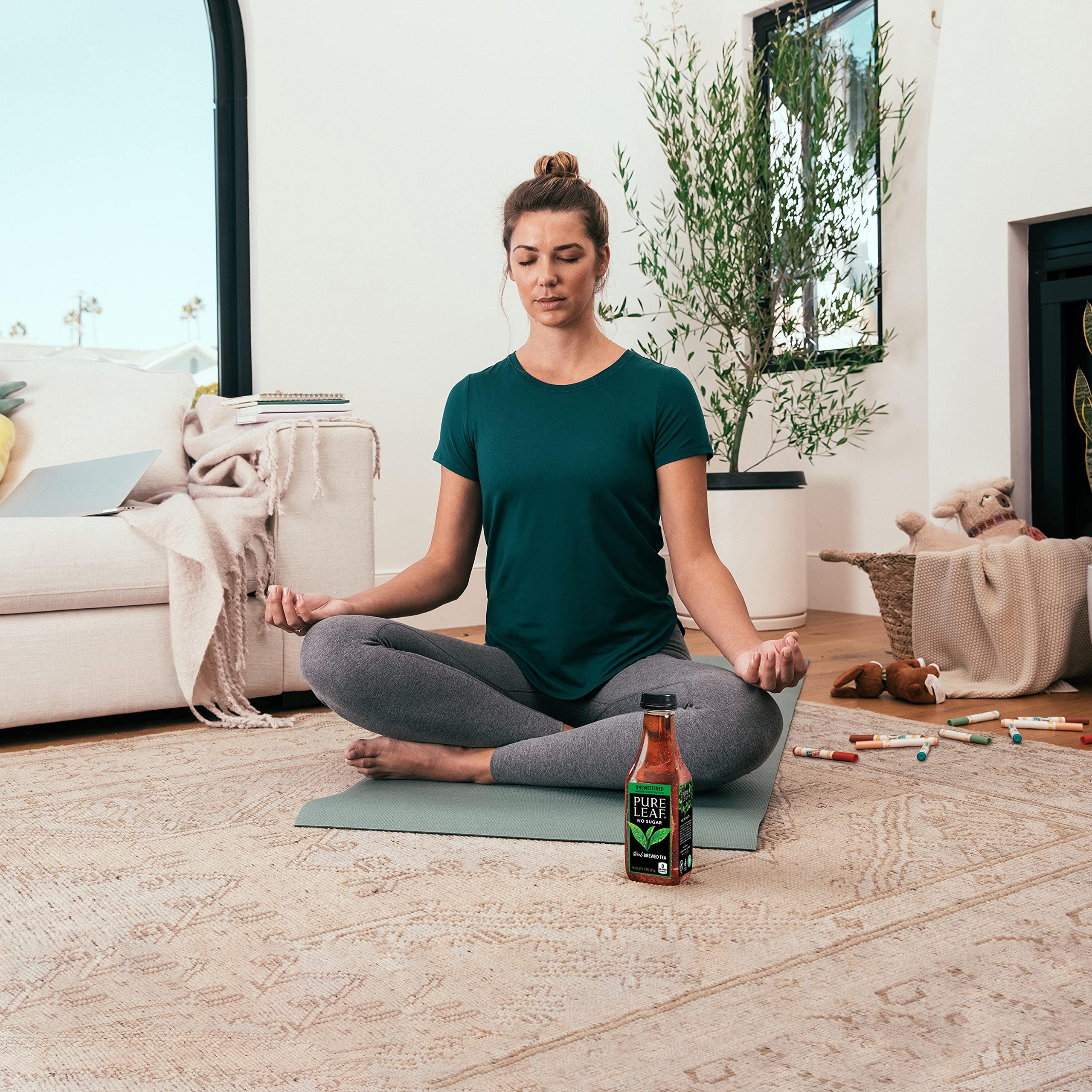 Pure Leaf Pure Leaf Iced Tea, Unsweetened Real Brewed Tea, Zero Sugar & Zero Calories, 18.5 Fl Oz (Pack of 12)