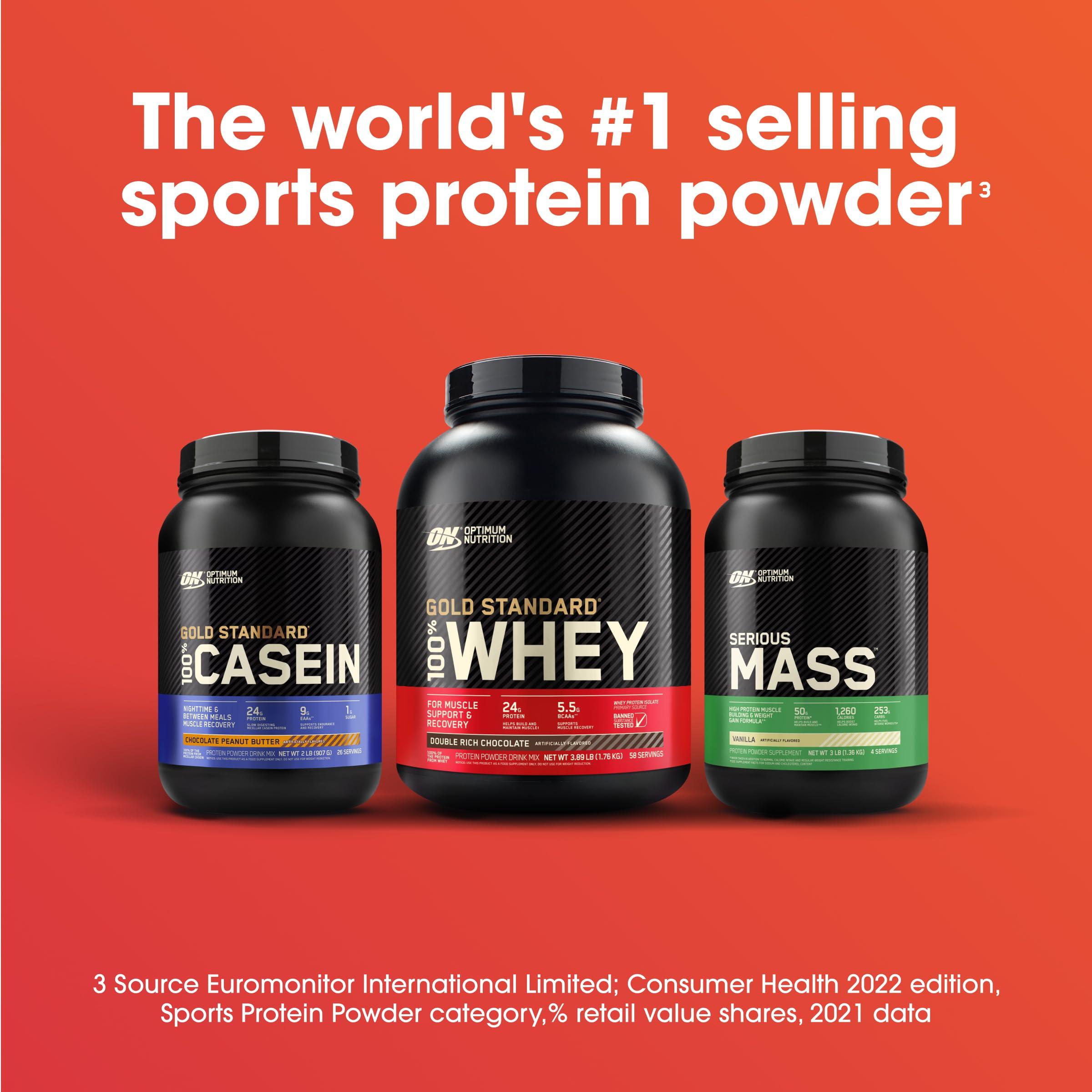 Optimum Nutrition Serious Mass Strawberry Weight Gain Protein Powder | 12 lbs