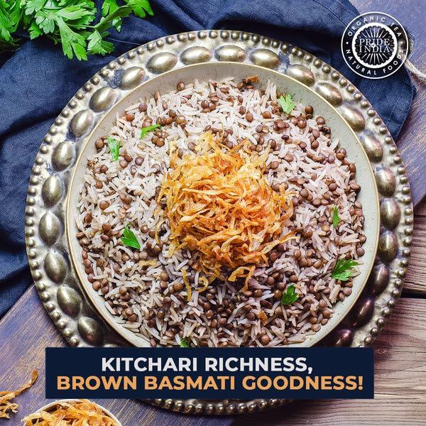 Pride Of India Pride Of India - PACK of 6 - Indian Brown Basmati Rice & Lentil Kitchari Mix - Protein Superfood, 1.5 Pound Jar