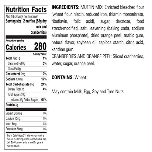 Krusteaz Krusteaz Cranberry Orange Muffin Mix, 18.6 OZ (Pack of 2)