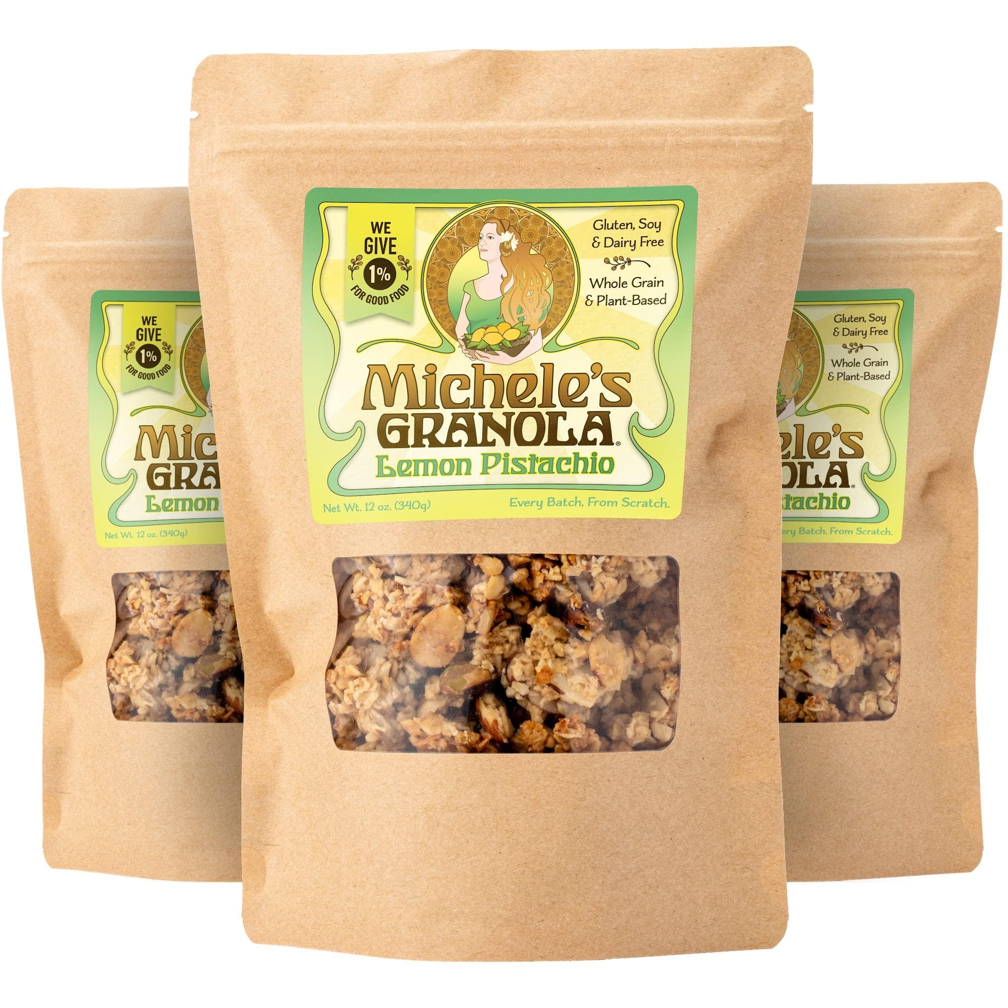 Micheles Granola Michele\'s Granola Lemon Pistachio, Gluten-Free & Non-GMO, 12 Oz Package, Pack of 3