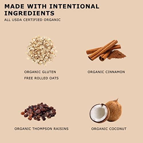 BROOKLYN'S OWN Brooklyn's Own Organic Granola Cinnamon Raisin Breakfast Cereal - Gluten-Free Healthy Snacks - 12 Ounce Resealable Eco-Friendly Pack