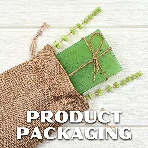 Mandala Crafts Mandala Crafts Burlap Bags with Drawstring - Small Drawstring Pouch Set - 10X12 Inches Bulk Rustic Linen Burlap Drawstring Bags for Burlap Gift Bags Wedding Party Coffee Candy Favor Bags 10 PCs