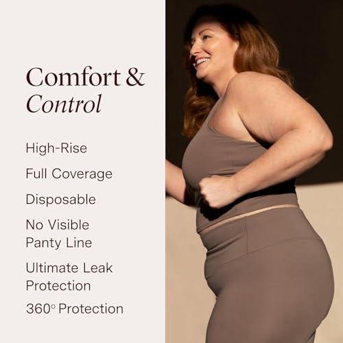 Hazel Hazel High-Waist Pull-Ups Disposable Womens Underwear, Black, Large, 10 Counts, Pack of 1