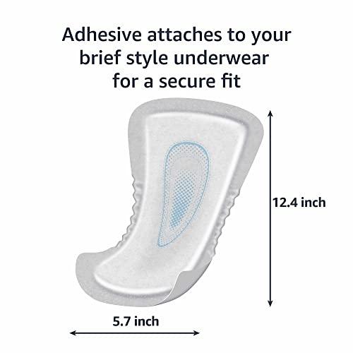 Amazon Basics Amazon Basics Men\'s Incontinence Guards, Maximum Absorbency, 52 Count, (1 Pack of 52)