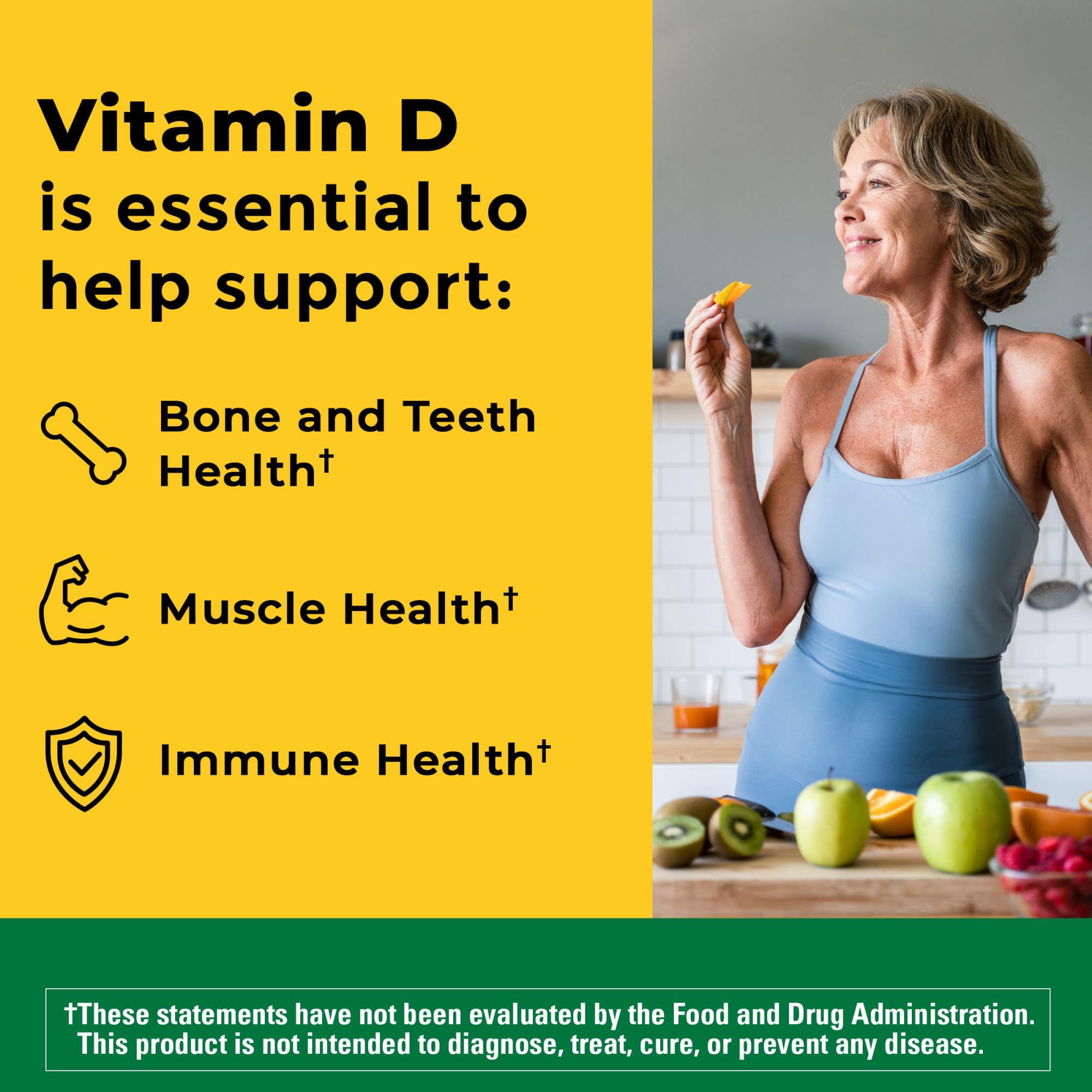 Nature Made Nature Made Vitamin D3 2000 IU (50 mcg), Dietary Supplement for Bone, Teeth, Muscle and Immune Health Support, 400 Tablets, 400 Day Supply