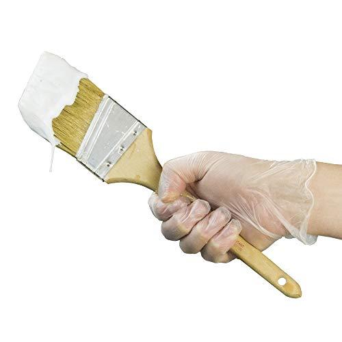 GLOVEPLUS GLOVEPLUS AMMEX Industrial Clear Vinyl Gloves, Latex Free, Powder Free, Food Safe, Disposable, Non-Sterile