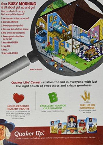 Life Quaker, Life Cereal, Cinnamon Multigrain Cereal, 18oz Box (Pack of 4)