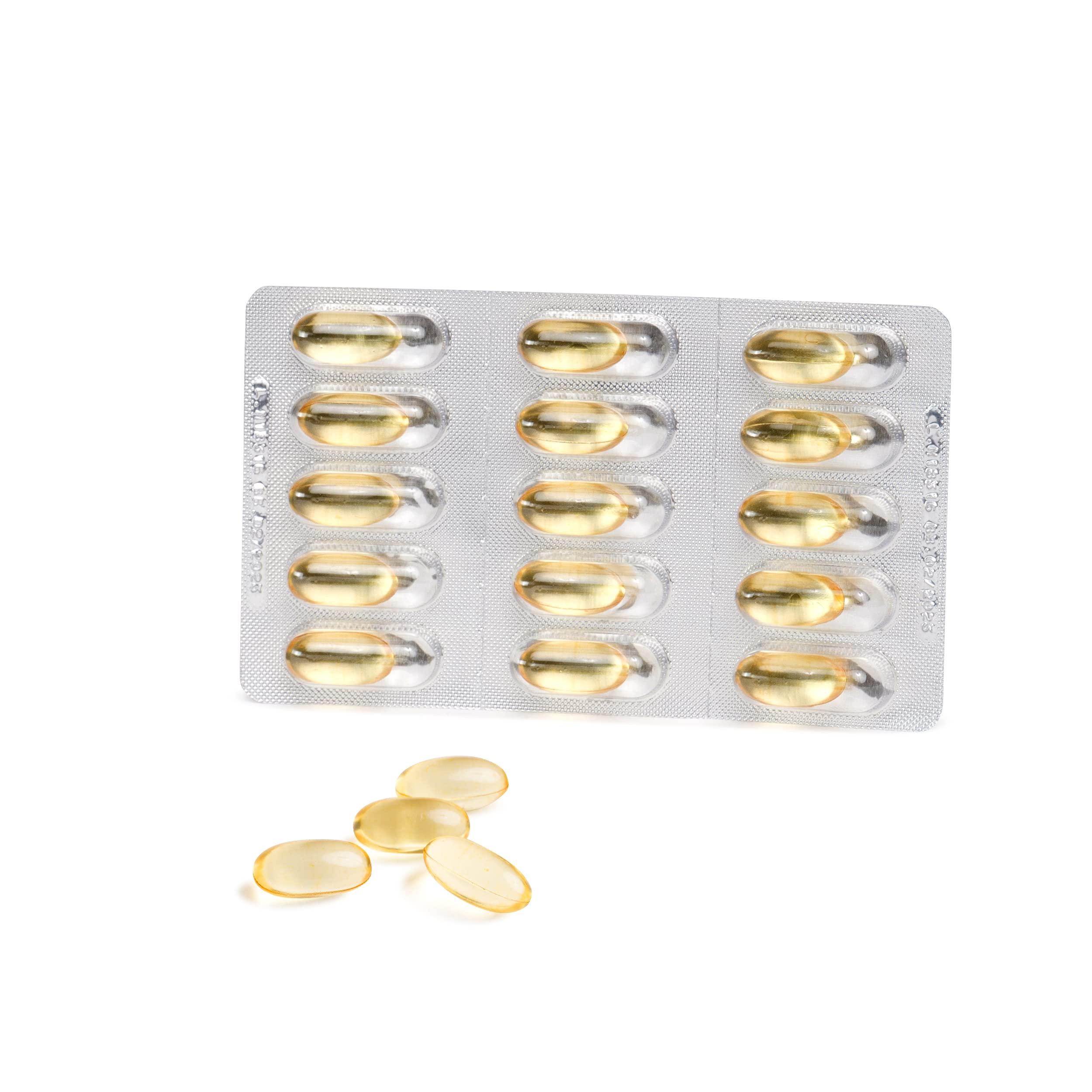 OMEGOR Omegor Veg Omega-3 Vegan (60 Capsules) Plant-Based Omega-3 Derived from Algal Oil, Enriched with Vitamin E Contains 250mg DHA and 125mg EPA per Capsule IFOS and Vegan Society Certified