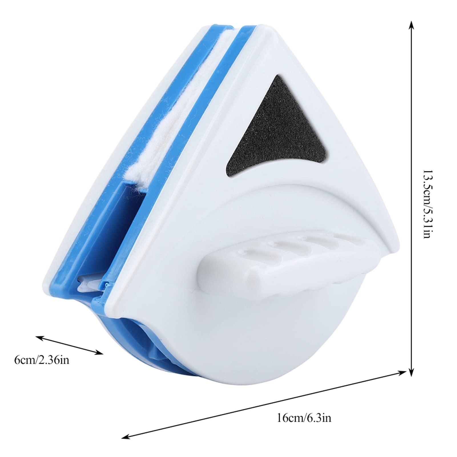 Pissente Double Side Magnetic Window Cleaner, Magnetic Glass Wiper Window Cleaner Outside Glass Wiper Magnetic Glass Cleaning Tool Brush for High-Rise Window Cleaning
