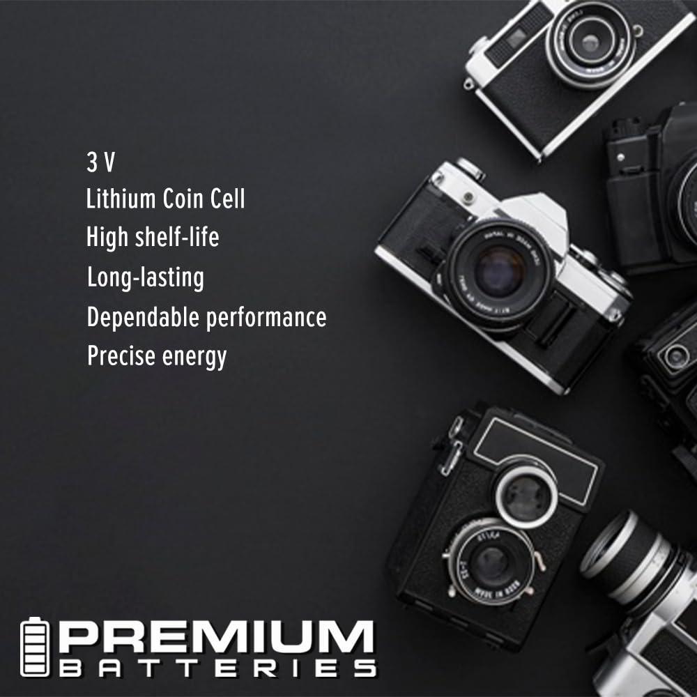 Premium Batteries Premium CR927 Lithium 3V Coin Cell - Japanese Engineered High Capacity Batteries (4 Pack)