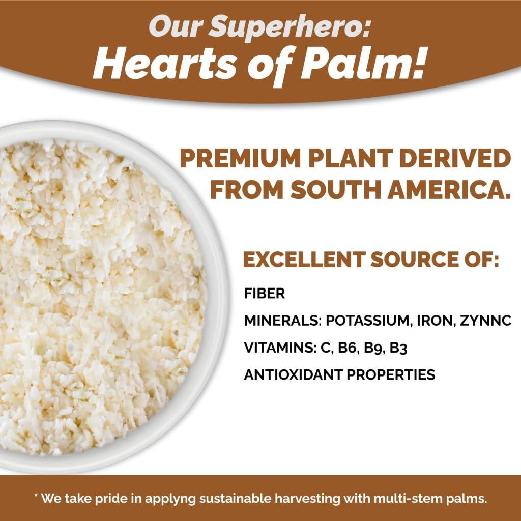 Palmini Palmini Rice | Low-Carb Rice, Low-Calorie Hearts of Palm Rice | Keto Rice, Gluten Free, Vegan, Non-GMO, Healthy Rice | As seen on Shark Tank | (12 Ounces Pouches - Pack of 3)