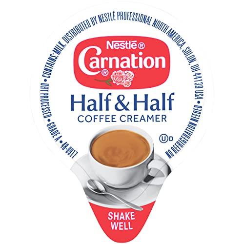 Coffee mate Nestle Carnation Coffee Creamer Half and Half, Made with Real Dairy, 0.304 fl oz Tubs (Pack of 360)
