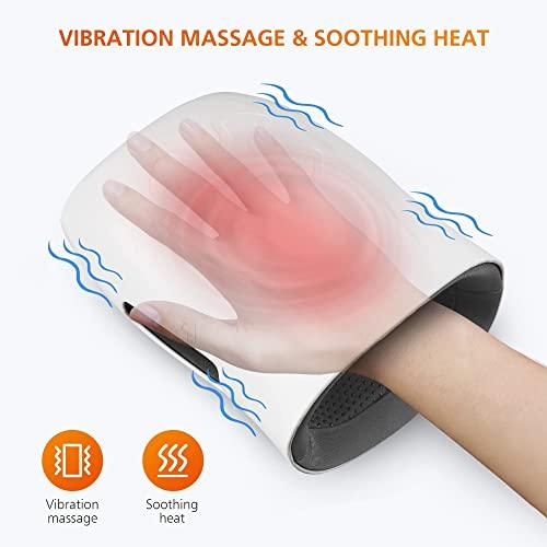 Snailax Snailax 2-in-1 Shiatsu Foot and Back Massager with Heat and Hand Massager Bundle | Kneading Feet Massager with Heating Pad, Back Massage Cushion Foot Warmer,Massagers for Back,Leg,Foot Relief