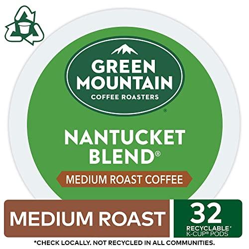 Green Mountain Coffee Roasters Green Mountain Coffee Roasters Nantucket Blend, Single-Serve Coffee K-Cup Pods, Medium Roast, 32 Count