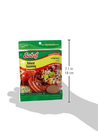 Sadaf Sadaf Baharat Seasoning - Baharat Spice Blend for Cooking and Food Seasoning - 7 Spice - Mediterranean Cuisine - Kosher - 2 Oz Resealable Bag