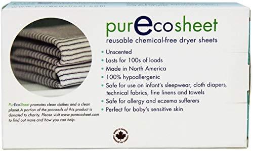 Purecosheet - Maddocks Holdings Purecosheet - Reusable Dryer Sheets | Cost effective (500+ loads), Chemical Free & Vegan Dryer Sheet | Safe For Infants & Allergy/Eczema Sufferers | Hypoallergenic | 2 Count