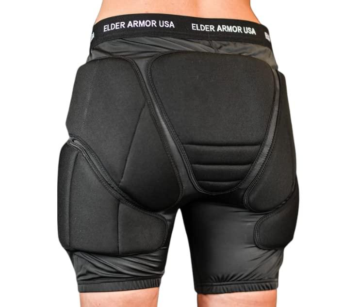 Elder Armor USA Elder Armor USA: Senior Hip Protection pad That Prevents and Protects The Hip, sit Bone, Tailbone, & Thigh from Injury Due to Fall. Light. Lightweight Breathable Matrial. Unisex Size 28-32