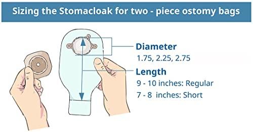 STOMA CLOAK StomaCloak Ostomy Pouch Covers - Odor Reducing, Moisture Wicking, Cool Fabric - Fits All Ostomy Sizes, Discreet Protection for Colostomy, Ileostomy, Urostomy Bags - 3-Pack (Beige, 2.25R)