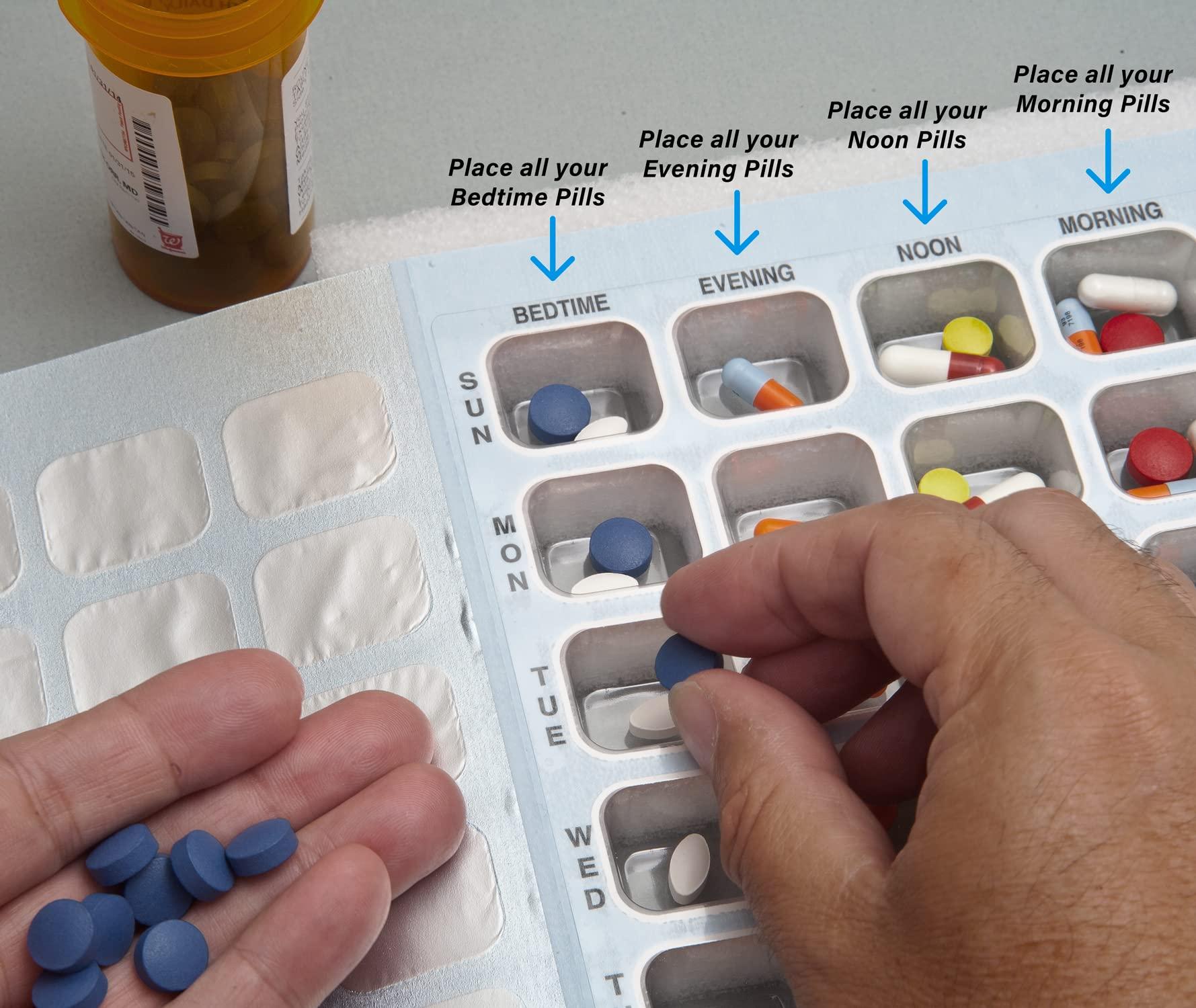 Omnicell SureMed 7-Day, 4-Pass (4-doses per Day) Multi-Med Disposable Blister Card Refill with 26 Cards & 26 Blisters