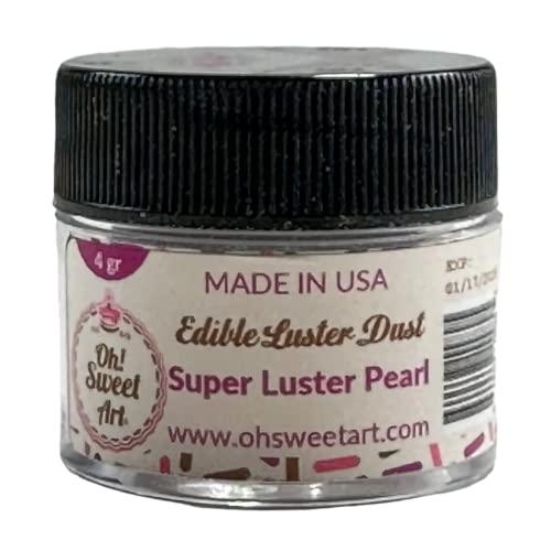 Oh! Sweet Art SUPER LUSTER PEARL Dust 4 grams Container each container By Oh! Sweet Art