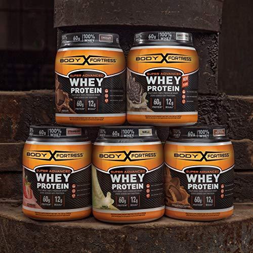 Body Fortress Body Fortress Super Advanced Whey Protein Powder, Gluten Free, Chocolate Flavor, 2 Pound, Pack of 2
