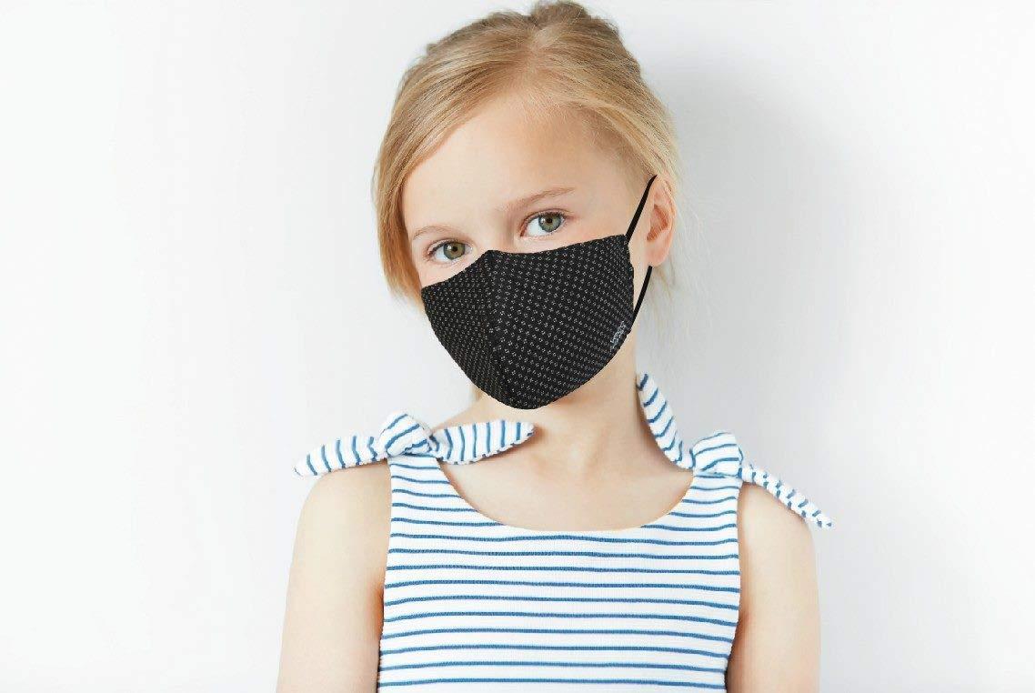 VECO VECO Fabric Face Mask - Pack of 5 (Adult, Black Combo)