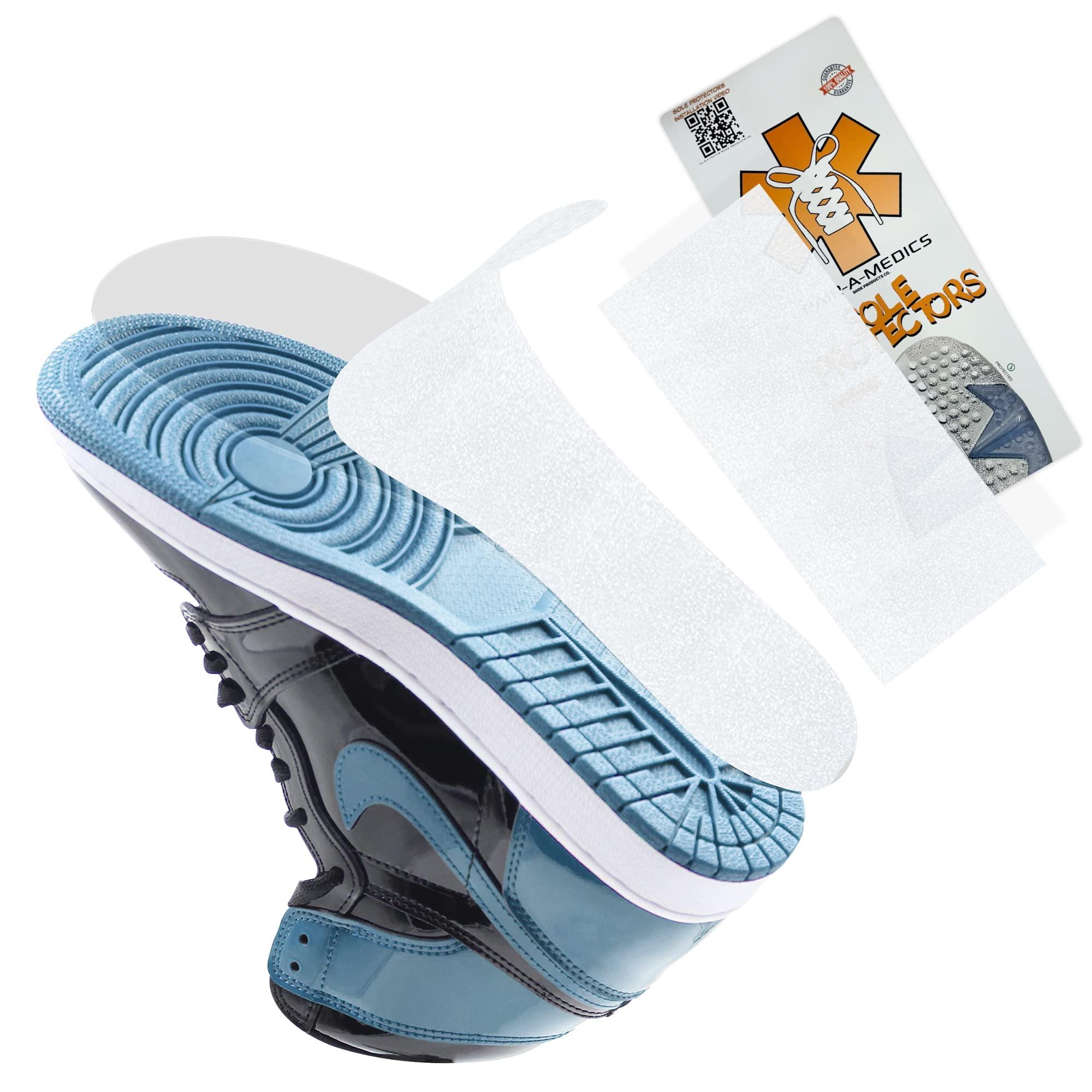 Pairamedics Shoe Products Company Pairamedics Sole Protectors Shoe Crease Protector for Sneakers, Self-Adhesive Crease Protectors in a Non-Slip Design, Waterproof Shoe Covers in Crystal Clear Self-Stick Pads