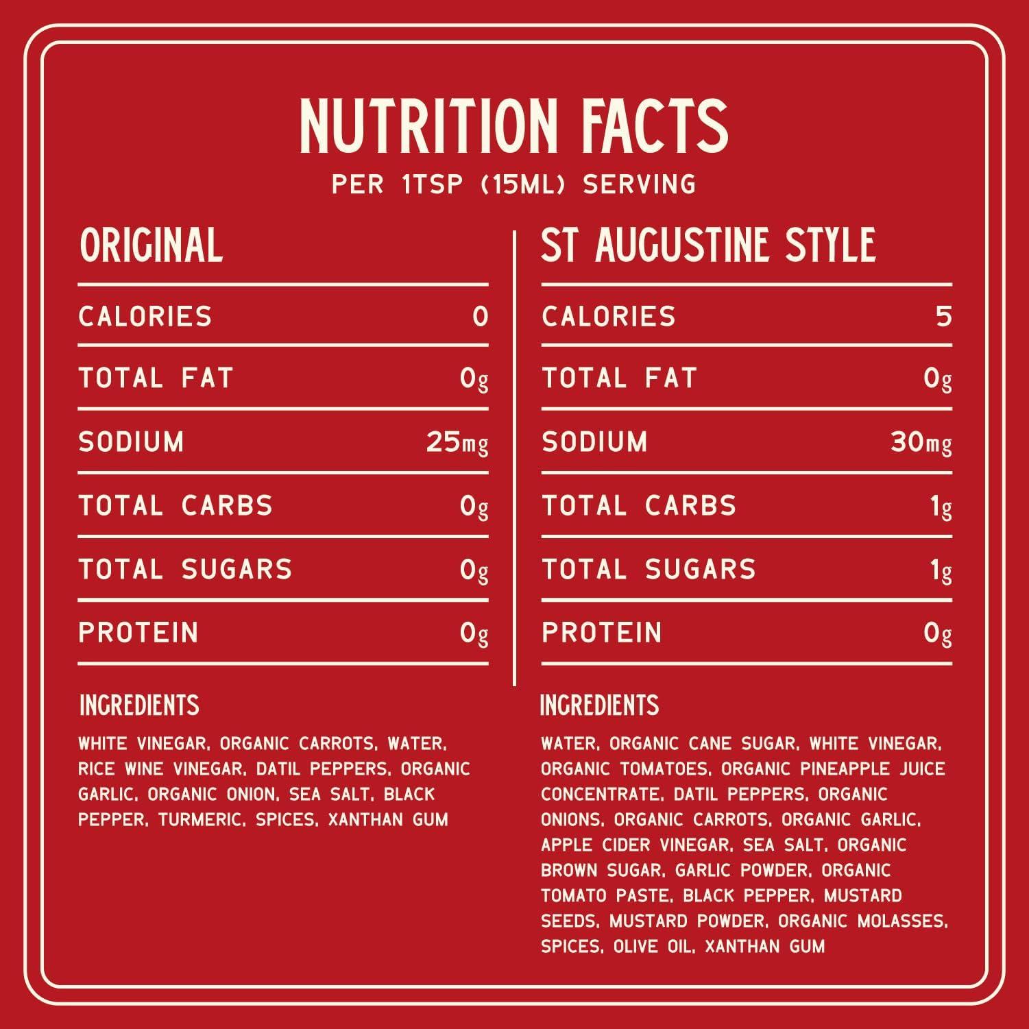 Zab\'s Zab\'s Hot Sauce 2-Pack Bundle | Made with Signature Slow Burn Datil Peppers | Original and St. Augustine Style 6oz. Bundle | Christmas & Holiday Stocking Stuffer, Gift for All Hot Sauce & Food Lovers