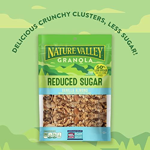 Nature Valley Nature Valley Vanilla Almond Reduced Sugar Granola, 11 OZ Bag (Pack of 4)