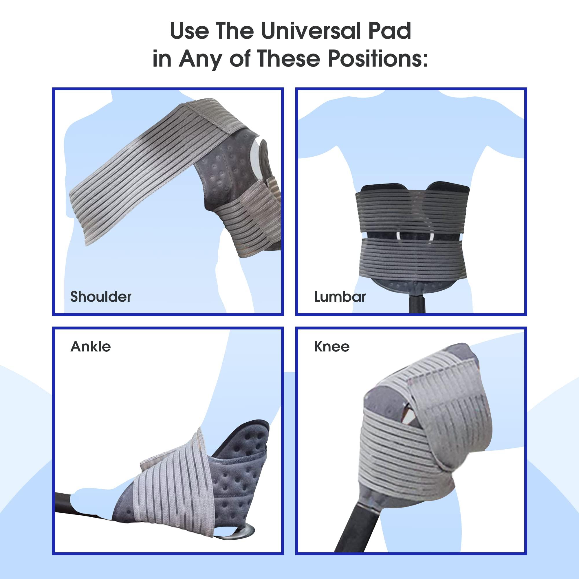 LEONNS Cold Therapy Machine for Knee, Shoulder, Back and Hip After Surgery - Cryotherapy Machine with Universal Pad for Use in Multiple Places (Ice Machine + Universal Pad + Reusable Ice Cubes Included)