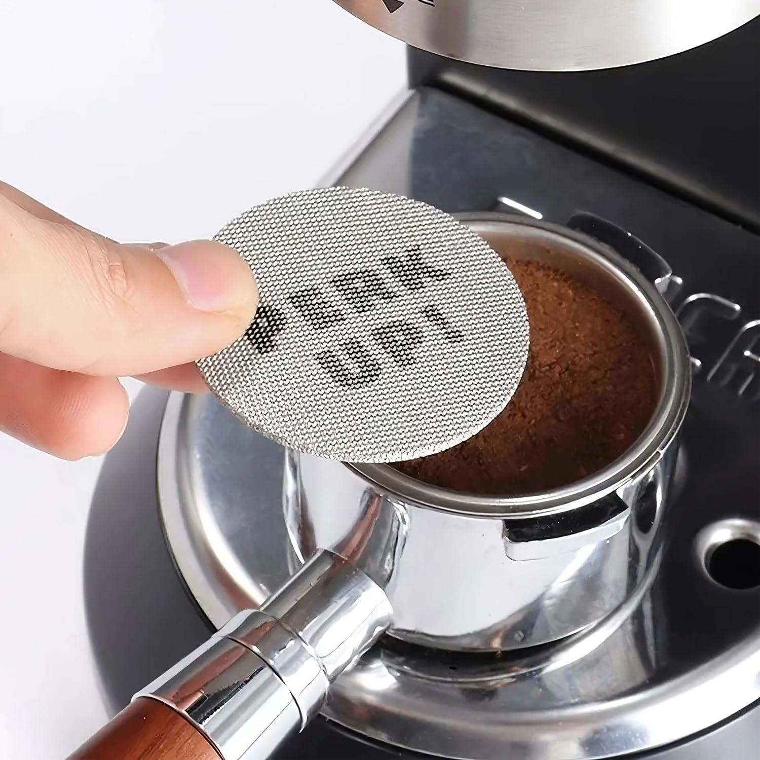 Generic Generic Happy Puck Espresso Puck Screens (3 Pack) | Stainless Steel Mesh | For All Portafilter Sizes 58.5MM, 53.5MM, 51MM | Coffee Filter Screen (58.5mm)