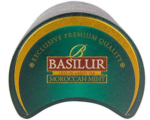 Basilur Basilur Pure Ceylon Green Tea "Morrocan Mint" Oriental Collection with flavour Moroccan mint in the Metal Caddy 100g
