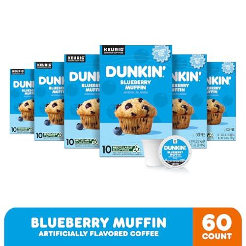 Dunkin' Dunkin' Blueberry Muffin Flavored Coffee, 60 Keurig K-Cup Pods