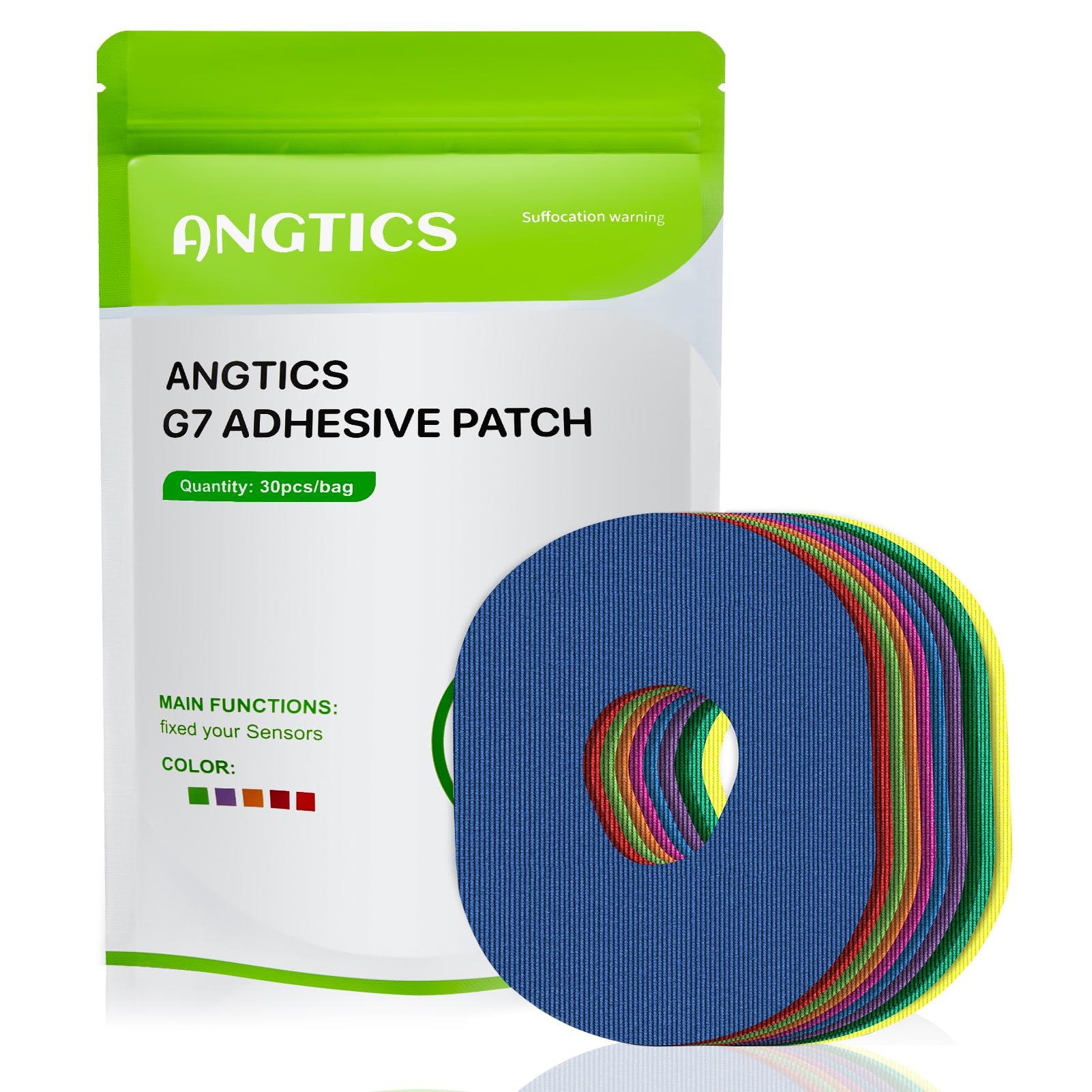 ANGTICS ANGTICS Dexcom G7 Adhesive Patches Waterproof, 30 Pack Multicolor Overpatch for Dexcom G7, Premium Transparent G7 Overlay Patches, Hypoallergenic & Skin-Friendly, Sensor is NOT Included