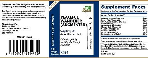 TCM ZONE TCM ZONE Peaceful Wanderer (Augmented) Formula (Jia Wei Xiao Yao San) 100 Softgel Capsules
