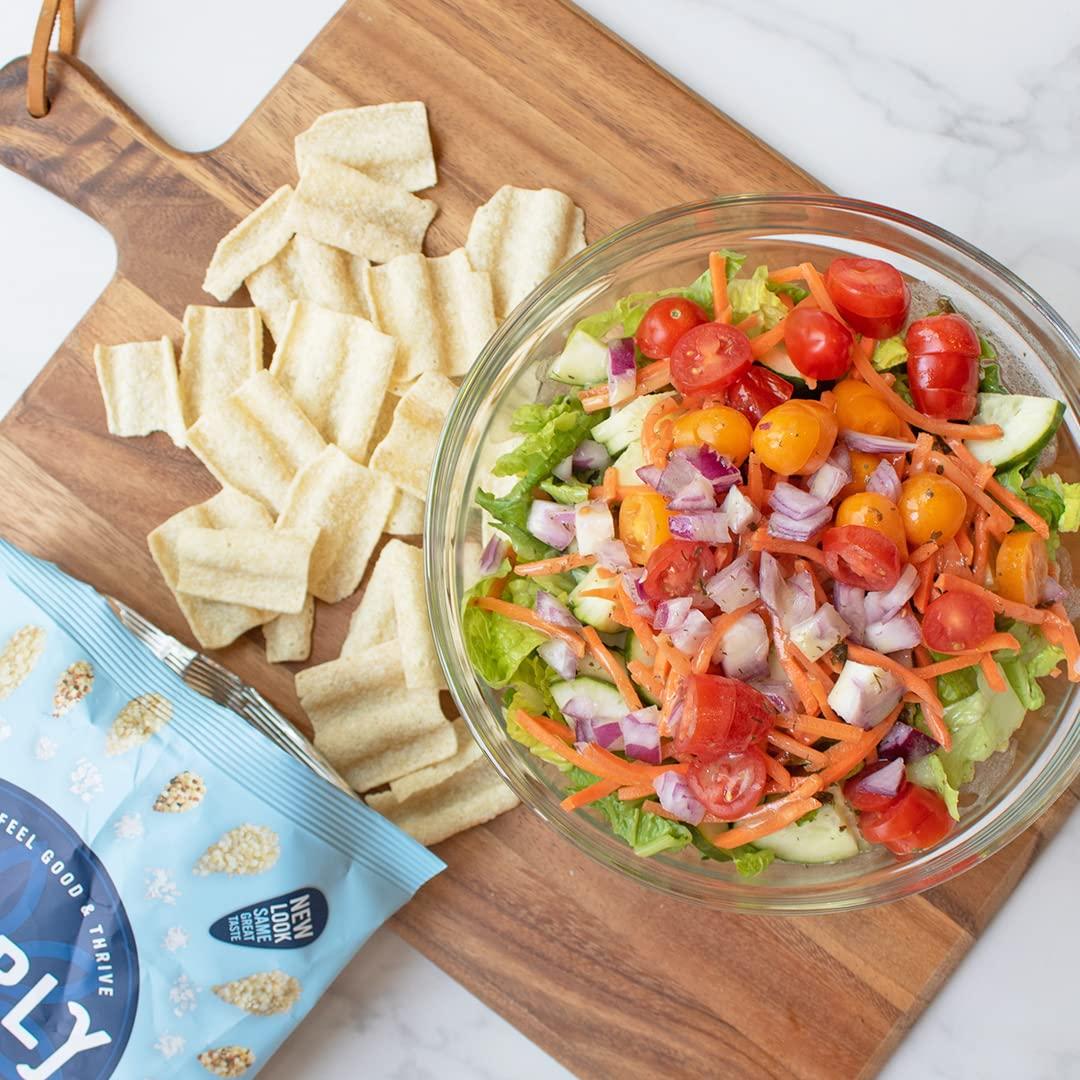 Simply 7 Simply 7, Quinoa Chips, Sea Salt, 3.5 Oz, 8 Pack, Non-GMO, Nut-Free, Vegetarian, Vegan Snack, Low Fat, Low Calorie, Plant-Based, Cholesterol Free