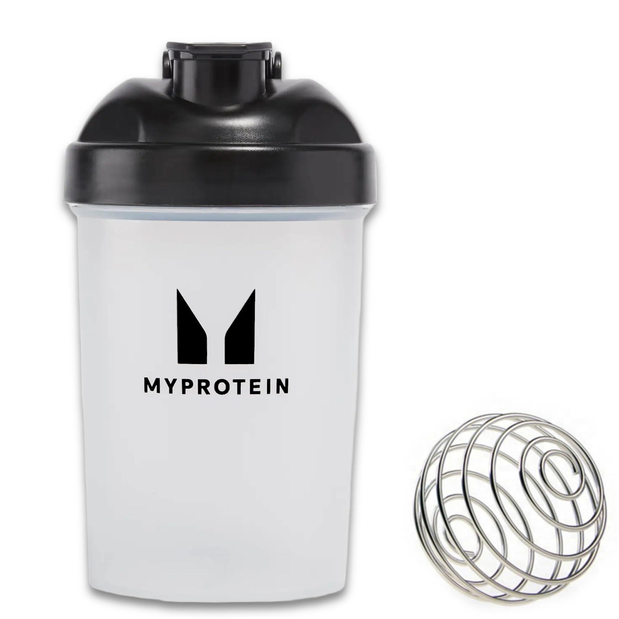 Myprotein Myprotein Unisex Adult Mini Bottle Shaker - Black, Free Impact Whey Sample Included, 400 ml (Pack of 1)