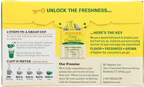 StarSun Depot (NOT A CASE) Herbal Tea Caffeine Free Cozy Chamomile, 20 tea bags