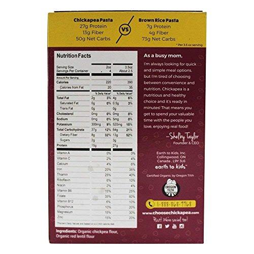Chickapea Chickapea Organic Chickpea and Red Lentil Pasta - Gluten-Free, Vegan, Protein Packed Penne - 8 oz Each