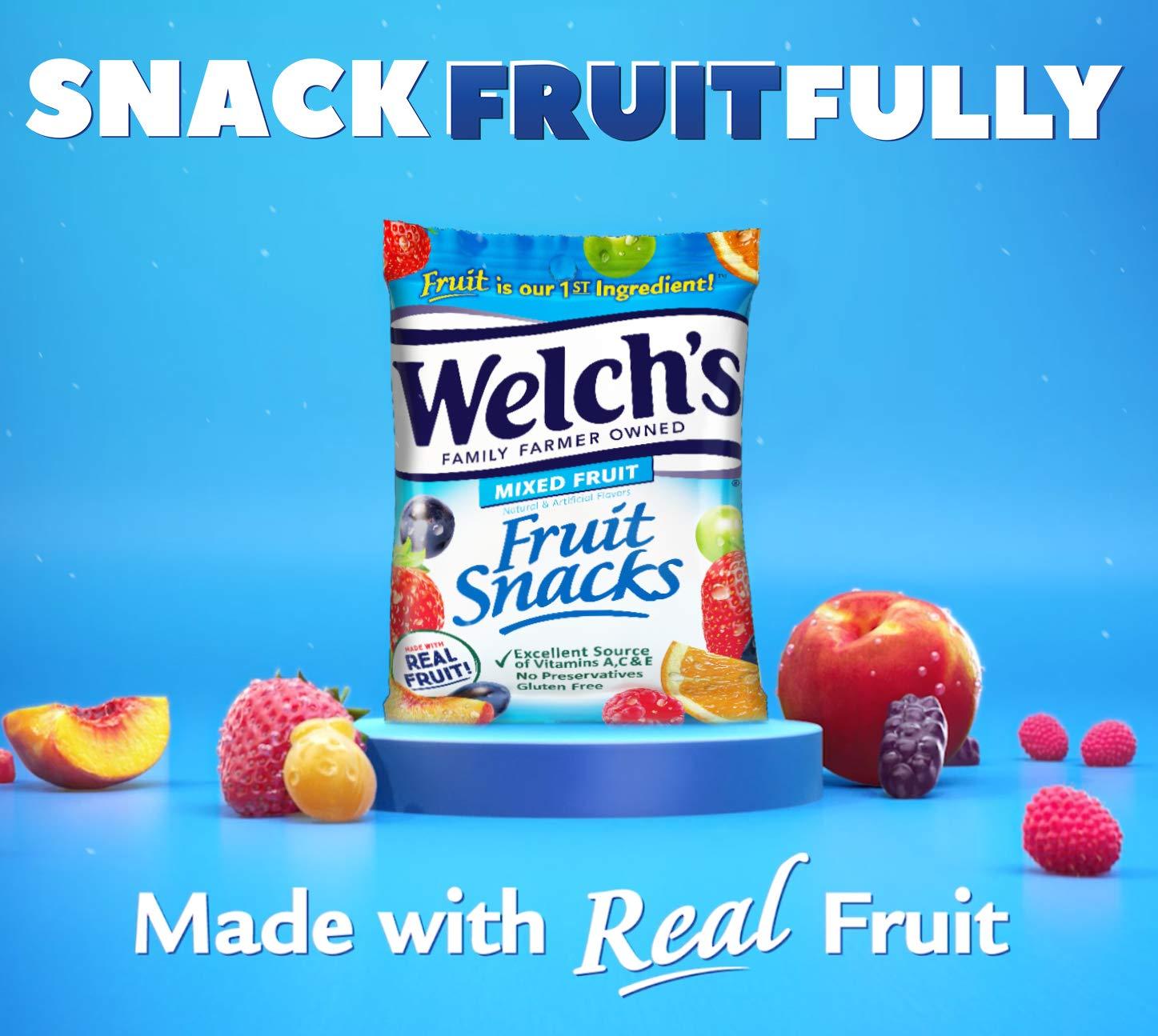 Welch's Welch's Fruit Snacks, Mixed Fruit, Spring Bulk Pack, Gluten Free, Individual Single Serve Bags, 0.5oz (Pack of 250)