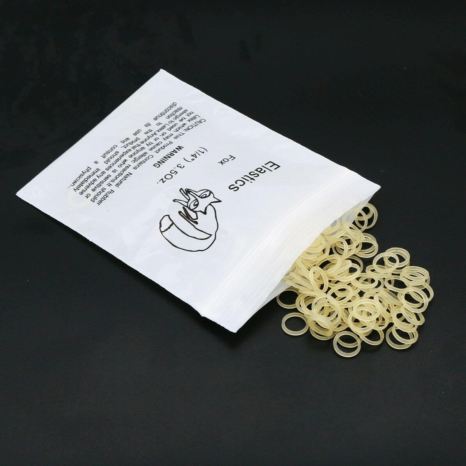 N\C 1000Pcs Dental Elastics Orthodontic Rubber Bands Ties Braces 3.5oz Zoo Pack 10bags (Fox 1/4" 3.5oz)